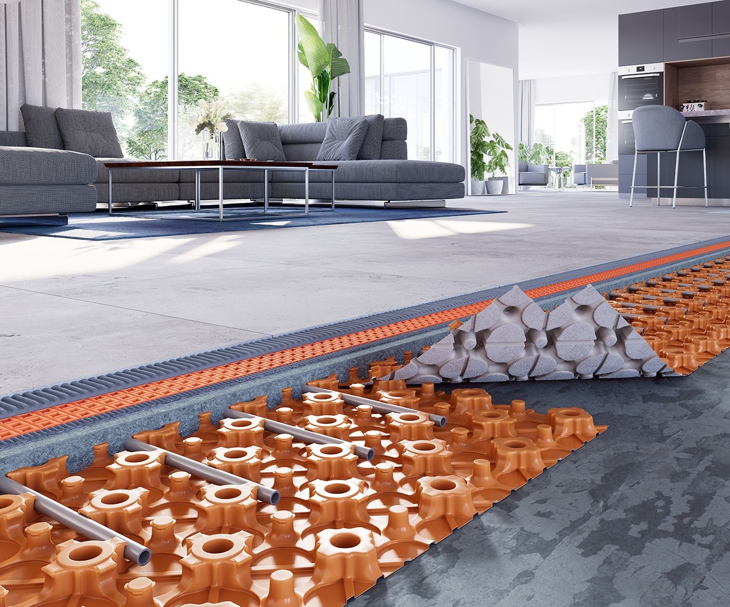 Konutlarda sıcak sulu yerden ısıtma sistemi